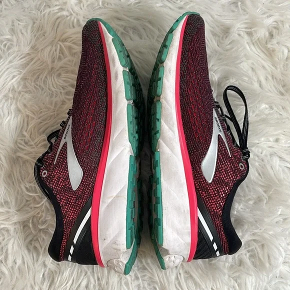 Brooks Womens Ghost 11 1202771B017 Red Running Shoes Sneakers Size 9.5 B - Picture 7 of 10